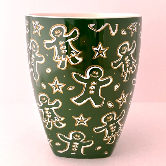 Gingerbread Men, Women & Stars Barista Mug 2001 Starbucks, New with Original Box - Picture 7 of 13